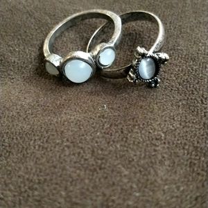 Silver Tone Rings